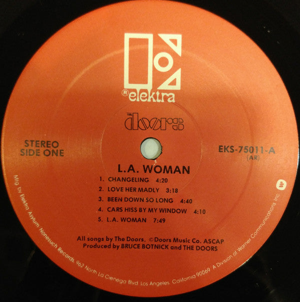 The Doors – L.A. Woman (1971) - VG+ LP Record 1979 Elektra RARE Mix USA  Vinyl - Psychedelic Rock / Classic Rock / Blues Rock