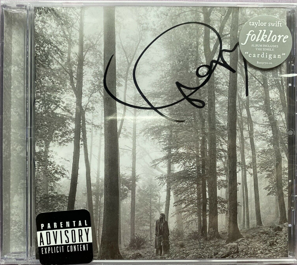 Taylor Swift Autograph Folklore CD Cover Framed Album JSA COA Memorabilia  Signed - Inscriptagraphs Memorabilia