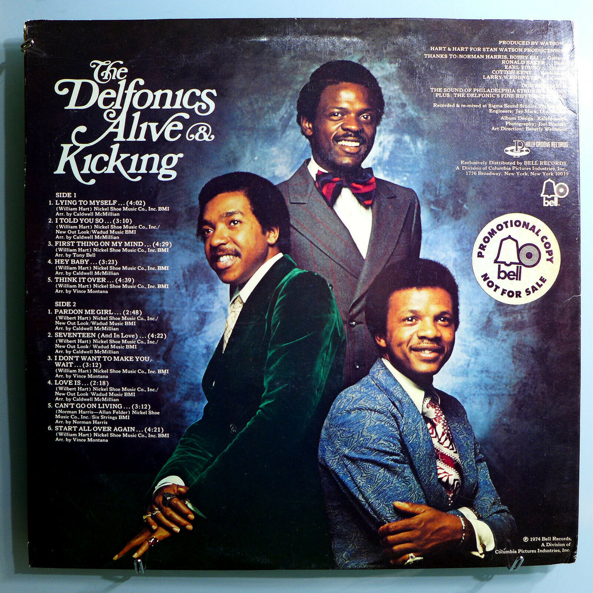 The Delfonics – Alive & Kicking - VG+ LP Record 1974 Philly Groove USA  Promo Label Vinyl - Soul / Funk