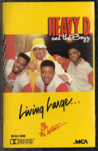 Heavy D.  The Boyz ‎– Living Large Used Cassette 1987 MCA Hip Hop–  Shuga Records