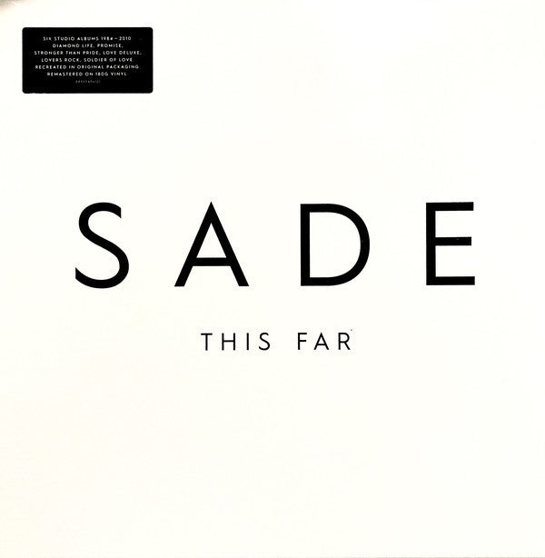 Sade ‎– This Far - New 6 LP Record Box Set 2020 Sony/Epic Europe Import 180  gram Vinyl - Soul / Smooth Jazz / Neo Soul