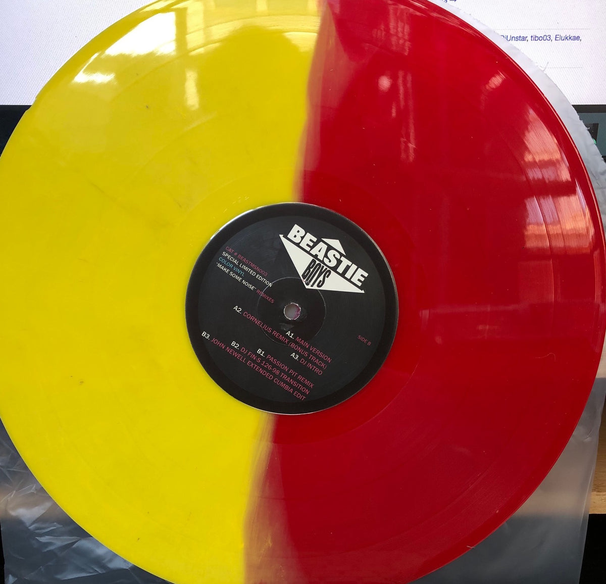 Beastie Boys ‎– Make Some Noise (Remixes) - New EP Record 2011 Europe  Import Red & Yellow Vinyl - Hip Hop