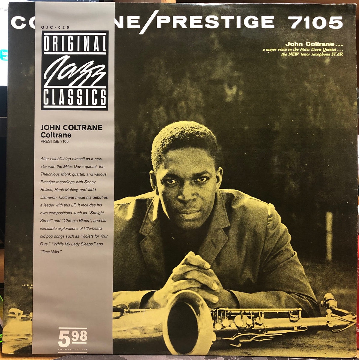 John Coltrane – Coltrane (1957) - Mint- LP Record 1982 Prestige USA Vinyl -  Jazz / Hard Bop