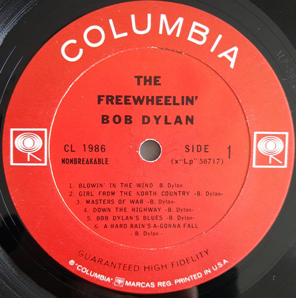 Bob Dylan ‎– The Freewheelin' Bob Dylan - VG+ LP Record 1963 Columbia USA  Mono Original Vinyl - Rock / Folk Rock