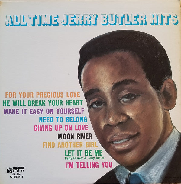 Jerry Butler ‎– All Time Jerry Butler Hits - VG+ Lp Record 1970 USA Vinyl -  Soul / R&B