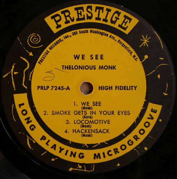Thelonious Monk ‎– We See (1956) - VG- (Low Grade) 1958 Mono Press USA Rare  With Sonny Rollins / ulius Watkins / Art Blakey - Jazz