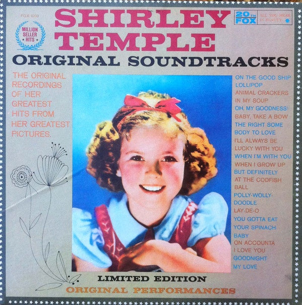 Shirley Temple ‎– Shirley Temple Original Soundtracks - VG+ Lp