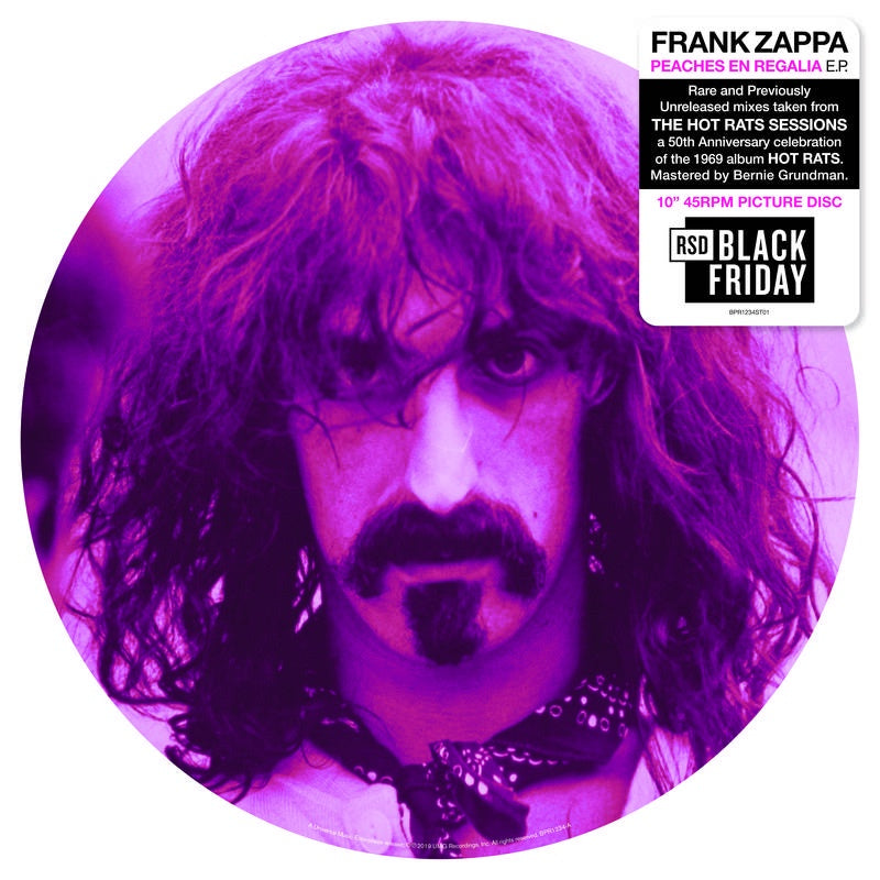 Frank Zappa - Peaches En Regalia - 10" Store Day Black F– Shuga Records