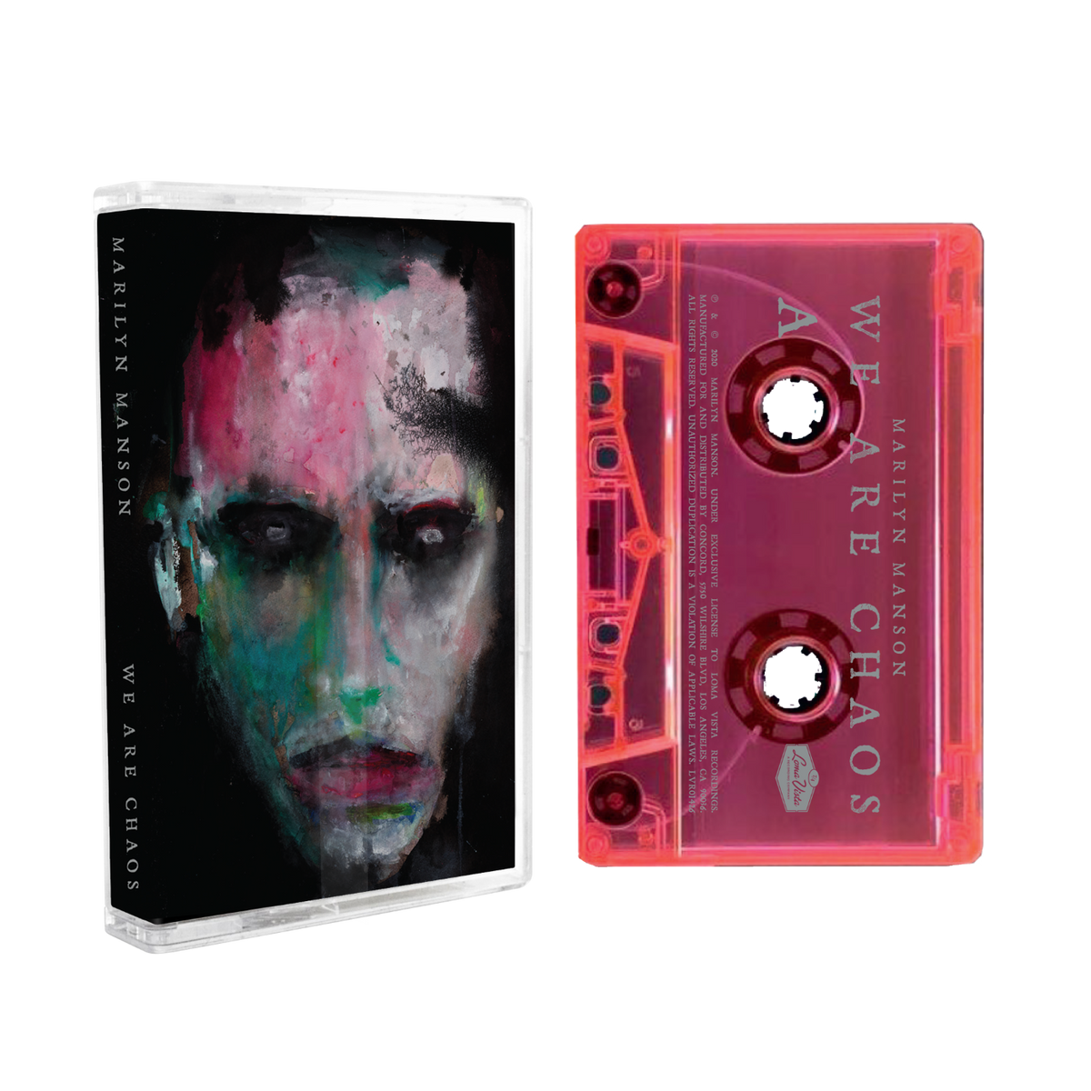 Marilyn Manson - WE ARE CHAOS - New Cassette 2020 Loma Vista USA  Fluorescent Pink Tape - Rock