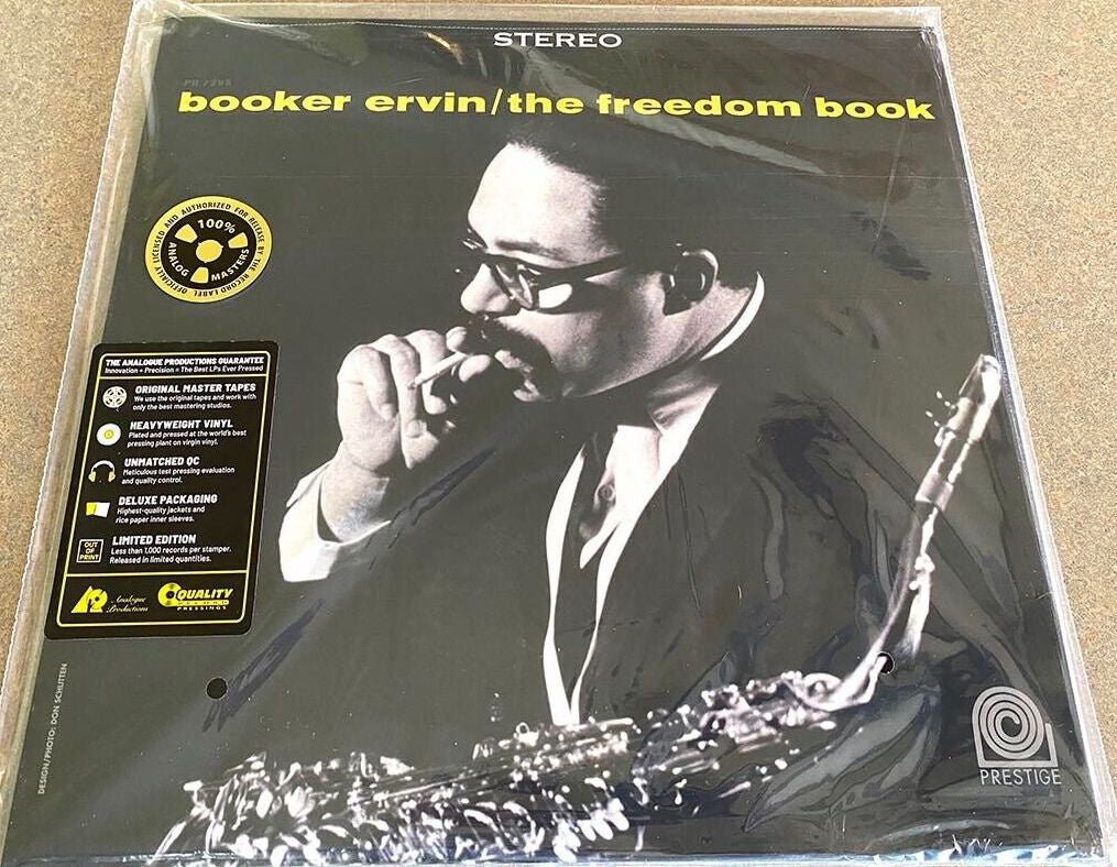 Booker Ervin – The Freedom Book (1964) - New LP Record 2023 Prestige  Analogue Productions 1810 gram Vinyl - Jazz / Hard Bop