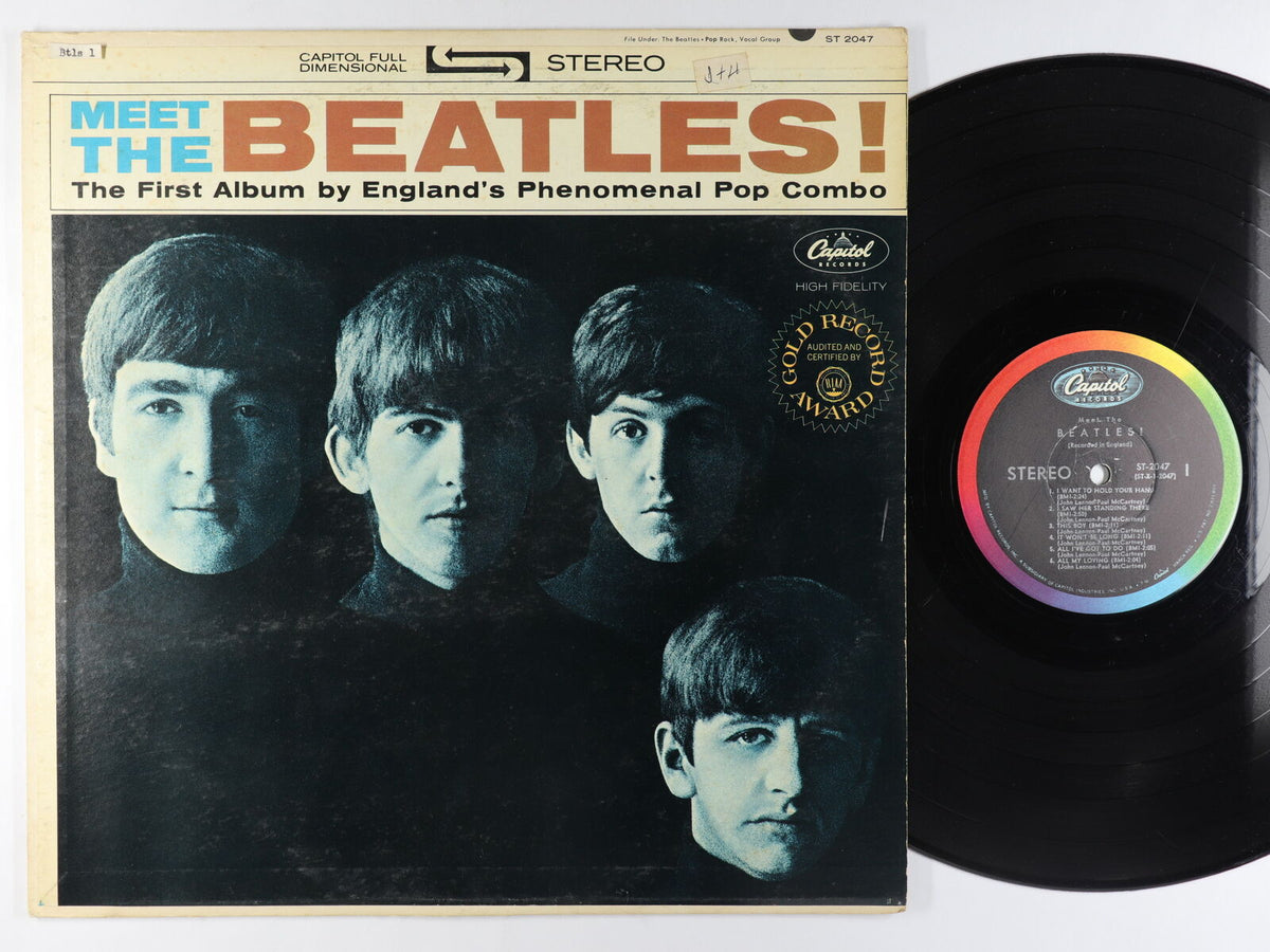 The Beatles - Meet the Beatles! - VG LP Record 1964 Capitol USA Mono  Scranton Press Vinyl - Rock & Roll / Beat