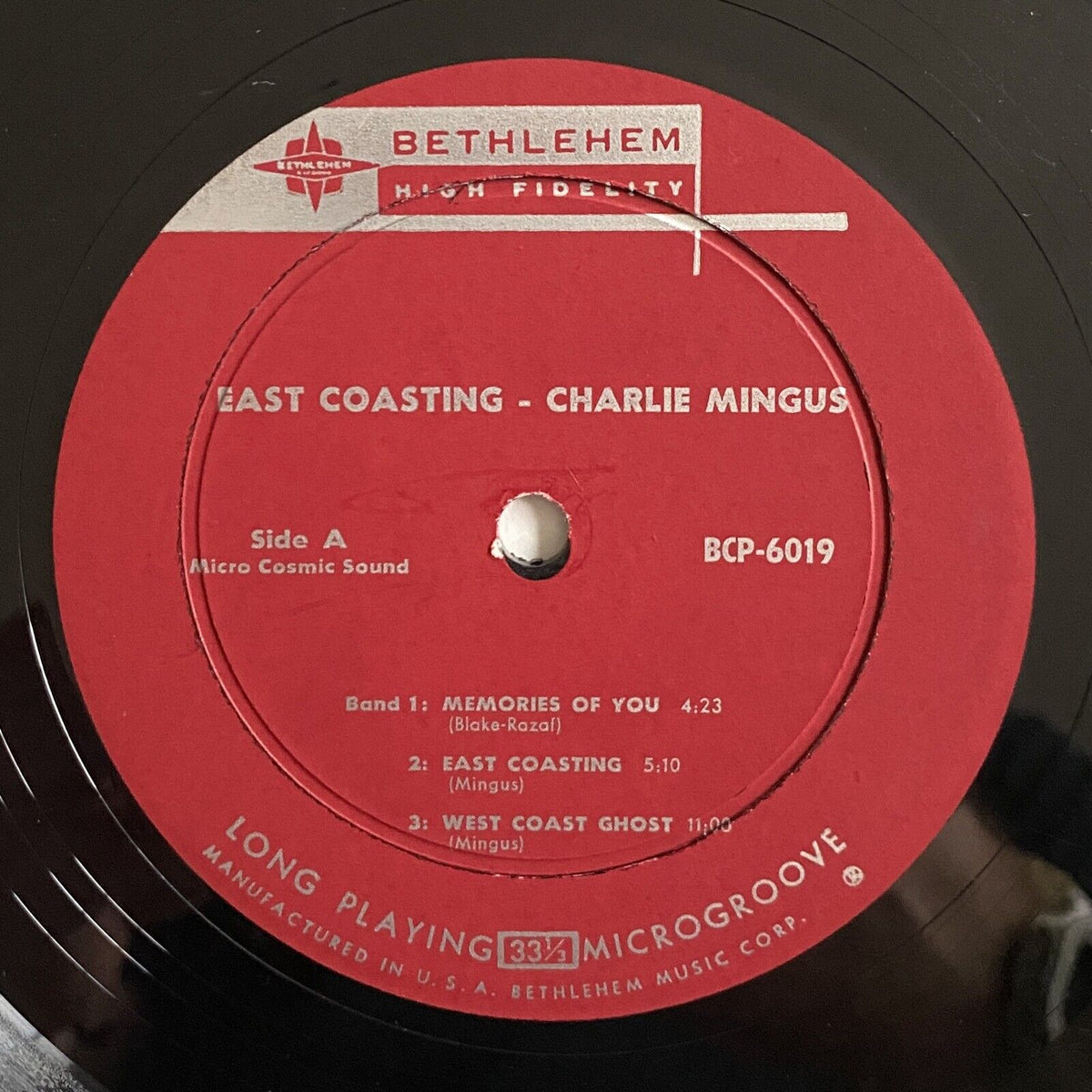 Charlie Mingus & Bill Evans – East Coasting - VG LP Record 1957