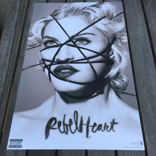 Madonna - Rebel Heart - 2014 Boy Toy Music Poster Promo Flat - 22" x 14"