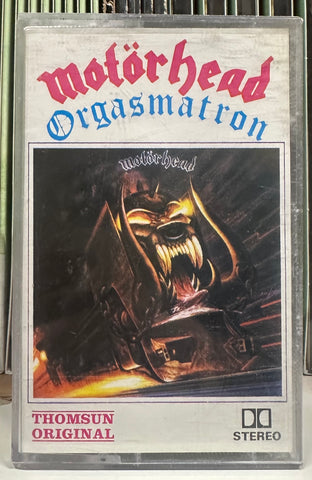 Motörhead - Orgasmatron - VG+ Cassette Tape 1986 Thomsun Original United Arab Emirates RARE Press - Heavy Metal