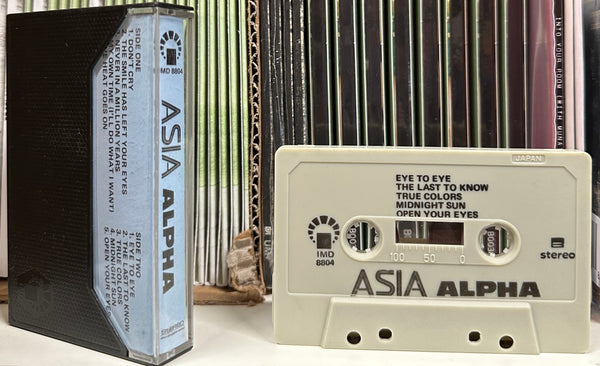 ASIA - Alpha - VG+ Cassette Tape 1983 IMD Saudi Arabia Edition Rare Unofficial - Pop Rock / Symphonic Rock