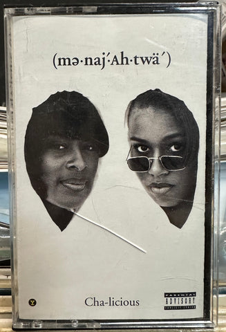 Menajahtwa (mə-naj′-Ah-twä′) - Cha-Licious - VG+ 1994 Ruthless USA Clear Original RARE Tape (Eazy-E & Yella Produced) - Hip Hop / Gangsta Rap - Shuga Records