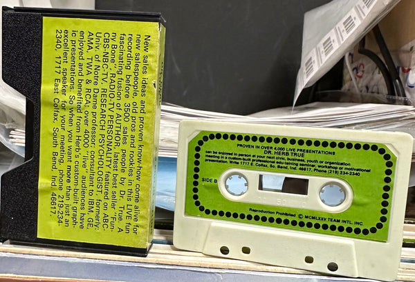 Dr. Herb True - AM PRO IN SELLING Are You An Amateur Or A Pro in SELLING? - VG+ Cassette 1975 Team Intl Inc USA Private Press Tape - Spoken Word / Education