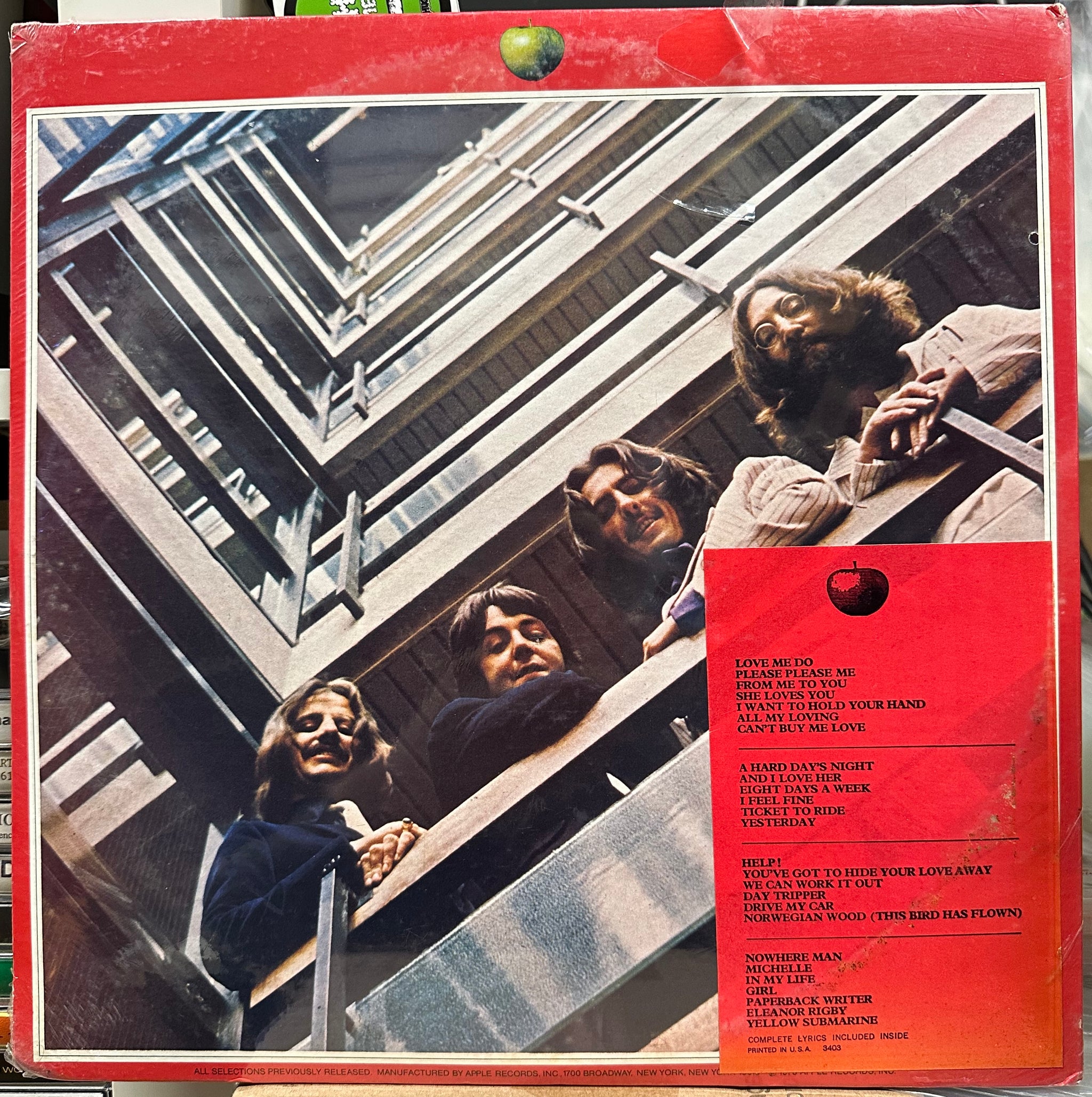 The Beatles 1962-1966 Vinyl Record LP SKBO-3403 ( Double Album ) Apple Records 1973 Record cheapest Sale