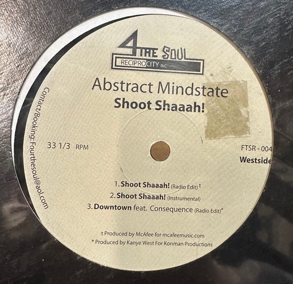 Abstract Mindstate Feat Kanye West - Welcome 2 Chicago - VG+ EP Record 2004 4 The Soul USA Original Rare Vinyl - Hip Hop / Conscious