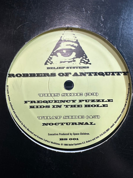 Robbers Of Antiquity - Nocturnal - VG+ 12" Single Record 1996 Belief Systems USA Vinyl - Techno / Acid House