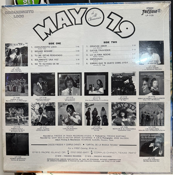 Mayo De Al Chavarria 79  - Corazoncito Loco - New LP Record 1979 Freddie USA Original Vinyl - Latin / Tex Mex Tejano