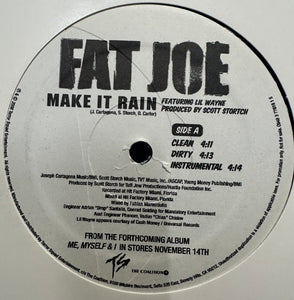 Fat Joe - Make It Rain / No Drama - Mint- 12" Single Record 2006 Terror Squad Virgin USA Promo Vinyl - Hip Hop - Shuga Records