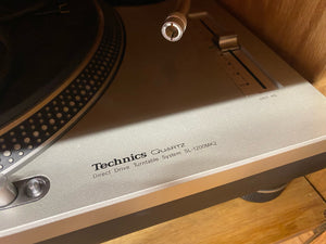 Refurbished Technics SL-1200 MK2 MKII Silver Turntable Record Player w/Ortofon Concorde Headshell Needle