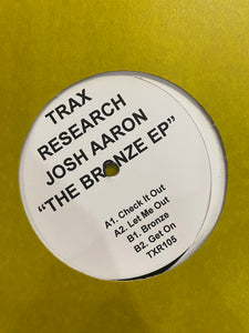 Josh Aaron - The Bronze EP - New 12" Single Record 2024 Trax Research Vinyl - Chicago House