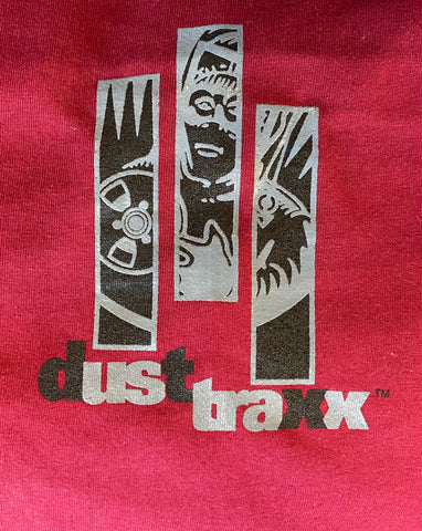 Dust Trax Vintage XL T-Shirt Dark Red - Shuga Records