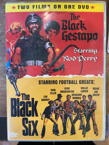 The Black Gestapo (1975)/The Black Six (1973) - Used VG+ DVD 2002 Diamond Entertainment