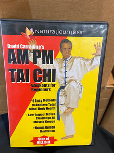 David Carradine's AM PM Tai Chi (2003) - Used VG+ DVD 2003 Natural Journeys