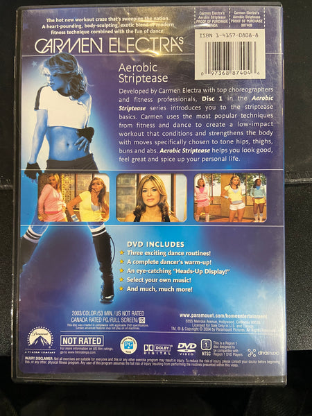 Carmen Electra's Aerobic Striptease (2003) - Used VG+ DVD 2004 Paramount