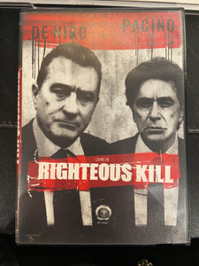 Righteous Kill (2008) - Used VG+ DVD 2009 Blockbuster Copy Overture Films