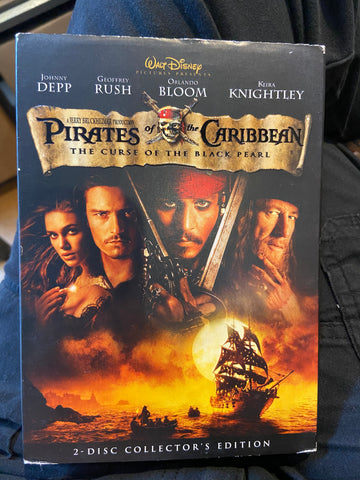 Pirates of the Caribbean: The Curse of the Black Pearl (2003) - Used VG+ 2 DVD 2003 Disney