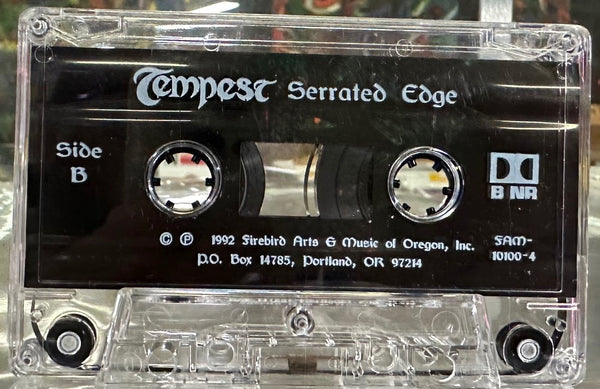 Tempest – Serrated Edge - Mint- Cassette 1992 Firebird Arts USA Tape - Prog Rock / Folk Rock / Celtic