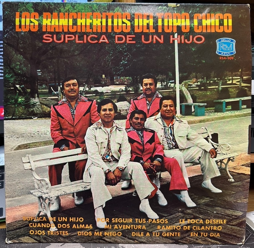 Los Rancheritos Del Topo Chico - Suplica De Un Hijo - VG+  LP Record 1978 Rovi USA Vinyl - Latin / Ranchera