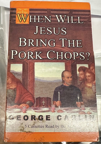 George Carlin - When Will Jesus Bring the Pork Chops? - VG+ 5x Cassette Tape Audio 2004 Hyperion - Audiobook / Comedy