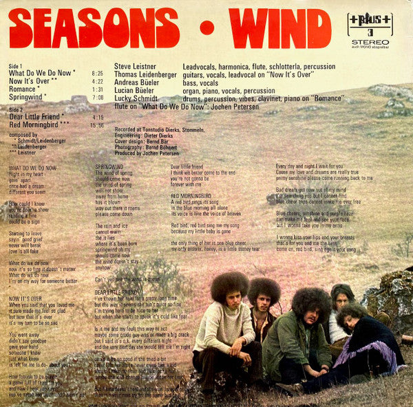 Wind - Seasons - VG+ LP Record 1971 +plus+ Germany Original Press Vinyl - Krautrock / Psychedelic Rock / Prog Rock