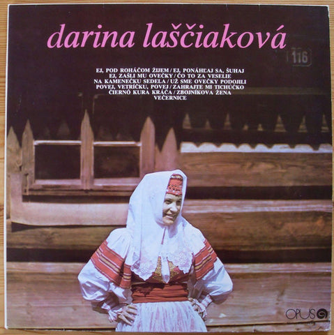 Darina Laščiaková - Spieva Darina Laščiaková - VG+  LP Record 1981 Opus Czechoslovakia Vinyl - Folk / World Music