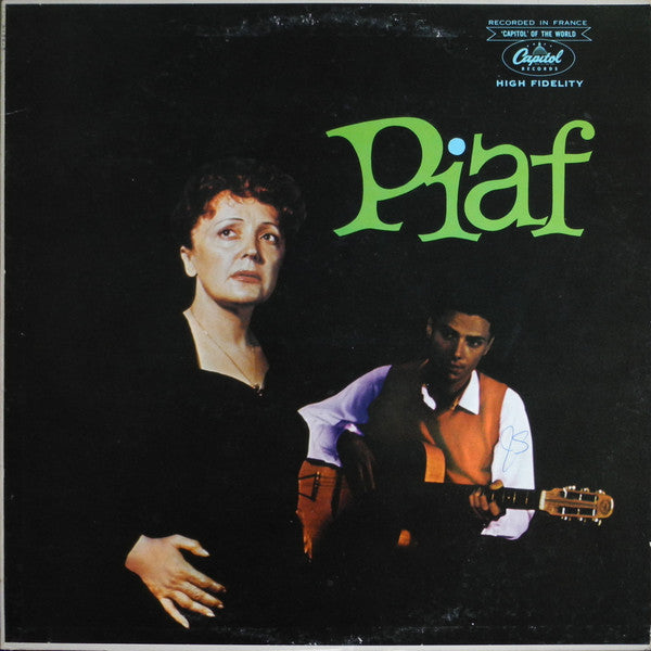 Edith Piaf - Piaf! - VG+ LP Record 1959 Capitol USA Mono Original Vinyl - Pop / Chanson - Shuga Records