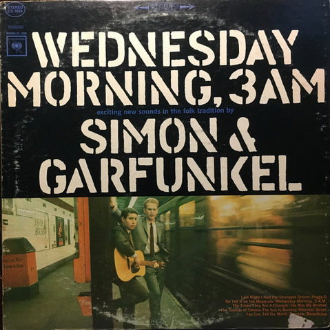 Simon & Garfunkel – Wednesday Morning, 3 A.M. - VG+ LP Record 1964 Columbia USA 360 Stereo Vinyl - Pop Rock / Folk Rock