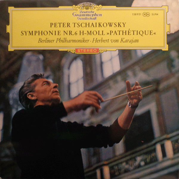 Herbert von Karajan - Tchaikovsky Symphonie Nr. 6 Pathétique - Mint- LP Record 1964 Deutsche Grammophon Original Press Red Stereo Tulip Label Vinyl - Classical