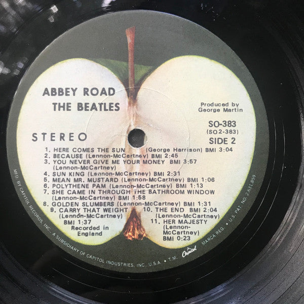 The Beatles – Abbey Road - VG+ LP Record 1969 Apple RARE LA Press w/Capitol  rim text