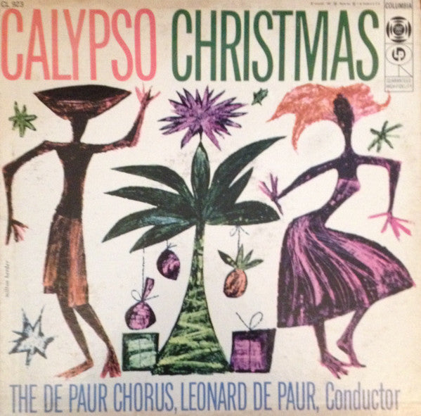 The De Paur Chorus Calypso - Calypso Christmas - VG+ LP Record 1956 Columbia USA Mono Vinyl - Columbia / Holiday - Shuga Records