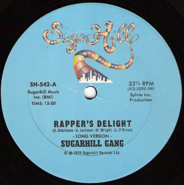 Sugarhill Gang - Rapper's Delight - VG+ 12" Single Record 1979 Sugar Hill USA Original Vinyl - Hip Hop / Disco