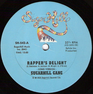 Sugarhill Gang - Rapper's Delight - VG+ 12" Single Record 1979 Sugar Hill USA Original Vinyl - Hip Hop / Disco