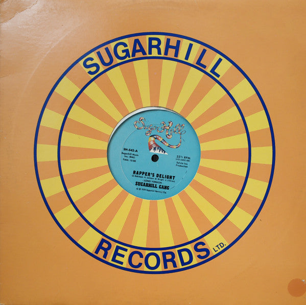 Sugarhill Gang - Rapper's Delight - VG+ 12" Single Record 1979 Sugar Hill USA Original Vinyl - Hip Hop / Disco