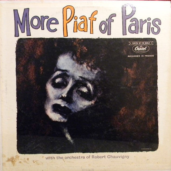 Edith Piaf - More Piaf Of Paris - VG LP Record 1961 Capitol USA Mono Original Vinyl - Pop / Chanson