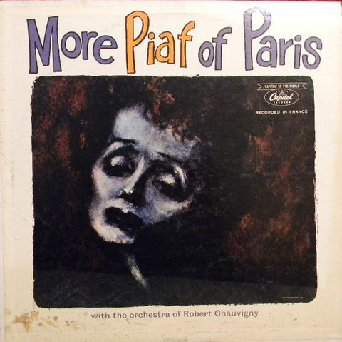 Edith Piaf - More Piaf Of Paris - VG LP Record 1961 Capitol USA Mono Original Vinyl - Pop / Chanson