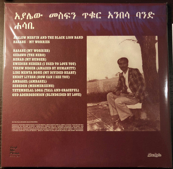 Ayalew Mesfin - Hasabe - My Worries - New LP Record 2018 Now-Again Vinyl Me, Please Club Maroon 180 gram Vinyl & Inserts - African / Funk / Soul / Wolrd